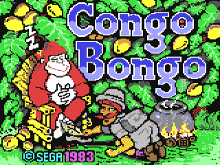 Congo Bongo title screen for Commodore 64